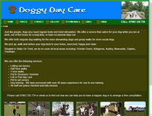 Tablet Screenshot of doggydaycare.me.uk